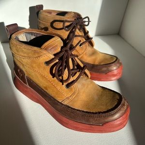 Cole Haan Sporting Womens Waterproof Boots Size 8 Brown Leather Flannel Lining